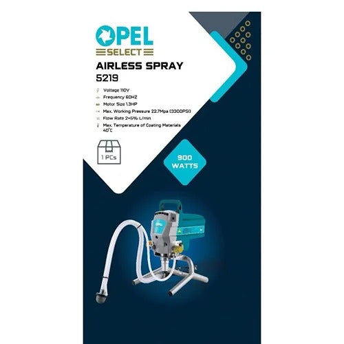 Opel Select 5219 900W Airless Paint Spray Gun