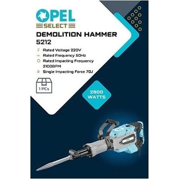 Opel Select 5212 2900W 32Kg Demolition Hammer