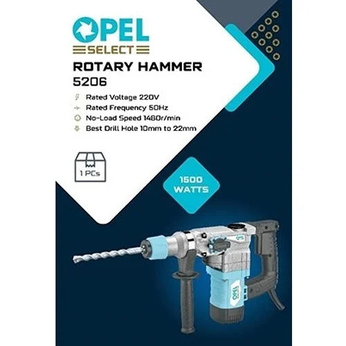 Opel Select 5206 1500W 22Mm Rotary Hammer