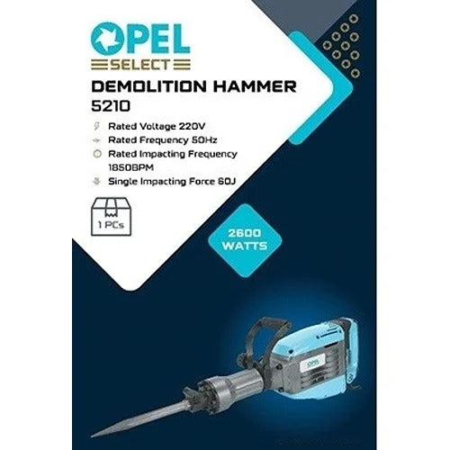 Opel Select 5210 2600W 21Kg Demolition Hammer