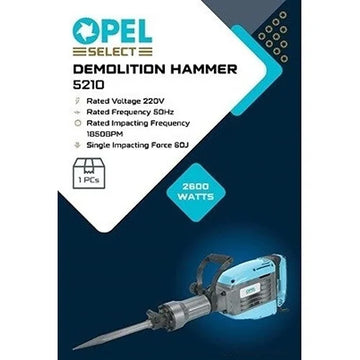 Opel Select 5210 2600W 21Kg Demolition Hammer