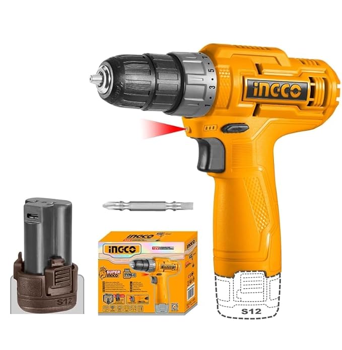 INGCO CDLI12415 LITHIUM-ION CORDLESS DRILL 12V